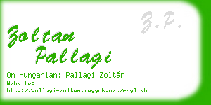 zoltan pallagi business card